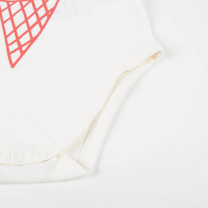 Baby Girls Pink & White Babysuit Two Piece Set