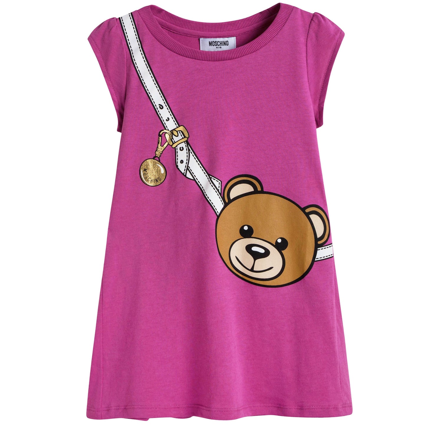 Girls Purple Moschino Teddy Toy Dress