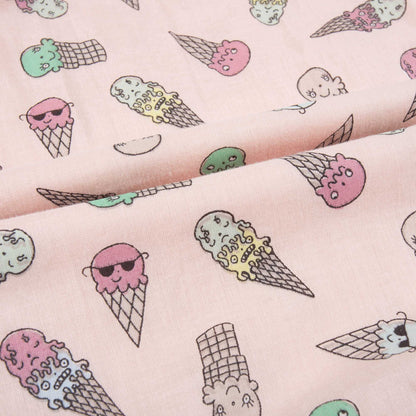 Girls Pink Icecreams Printed Dress