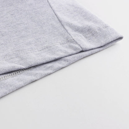 儿童灰色印花棉T恤