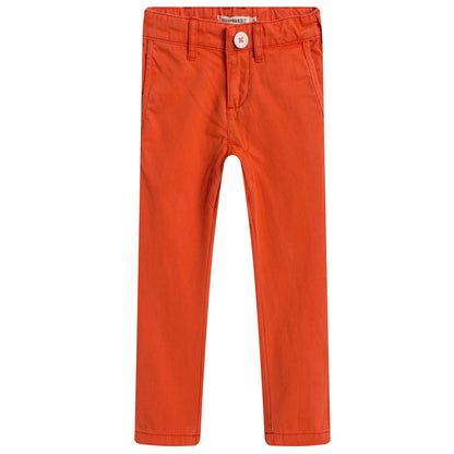 Boys Orange Jersey Cotton Trouser