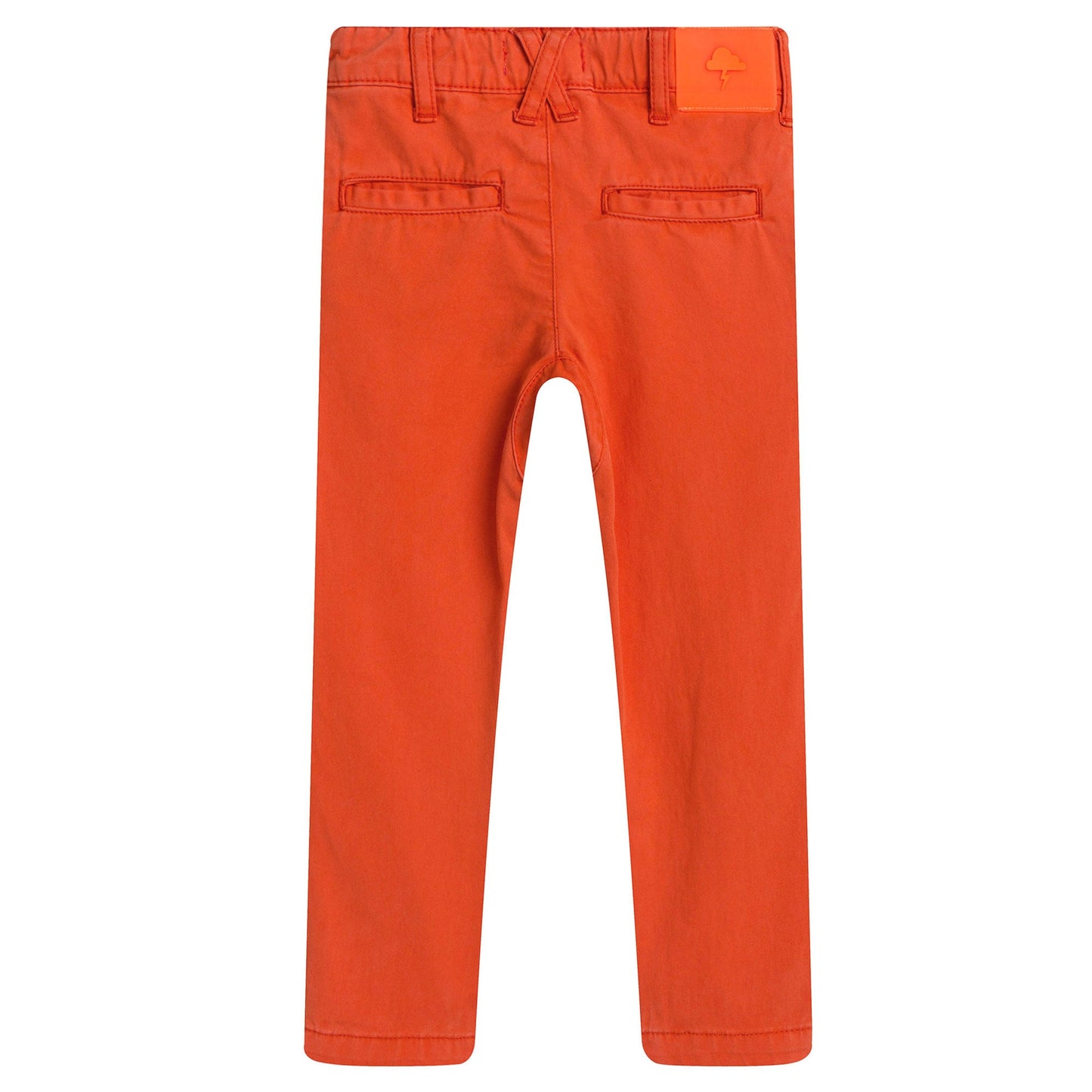 Boys Orange Jersey Cotton Trouser