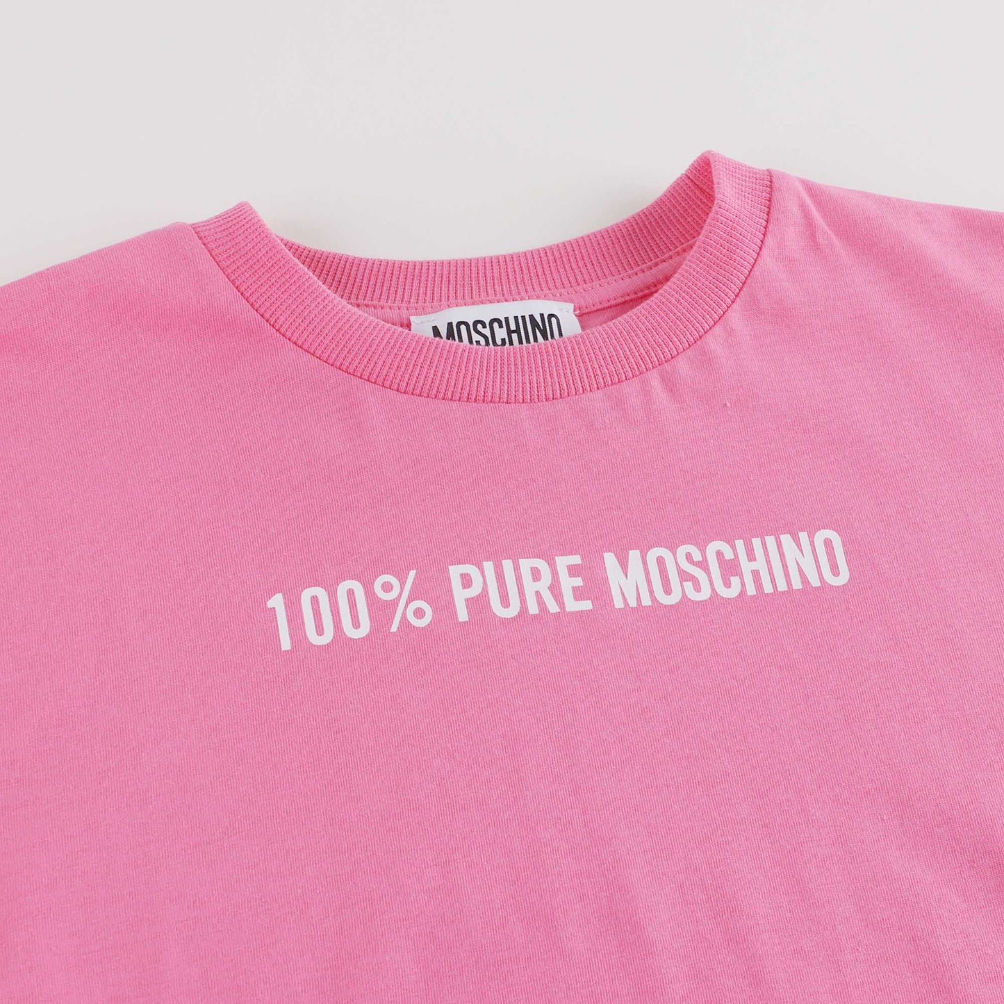 儿童粉色Logo棉T恤