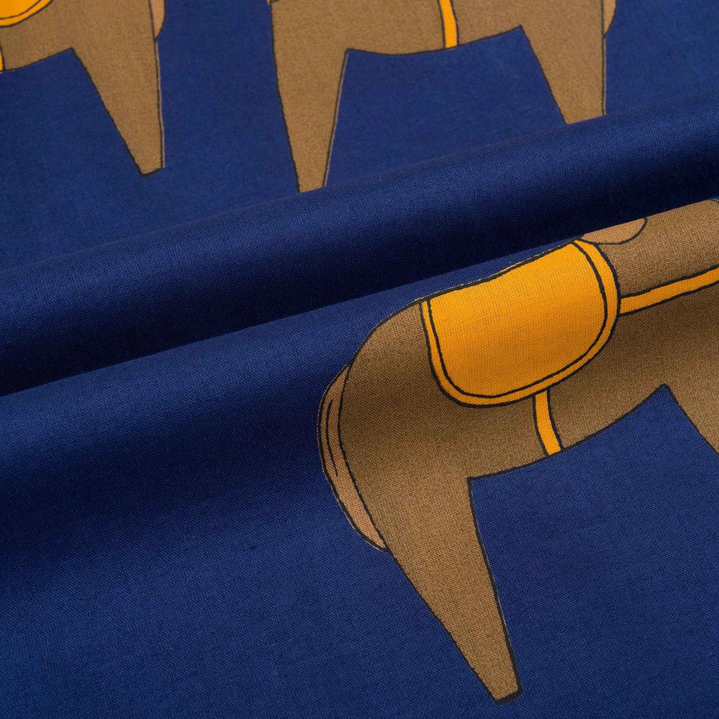 Girls Navy Donkey Organic Cotton Dress