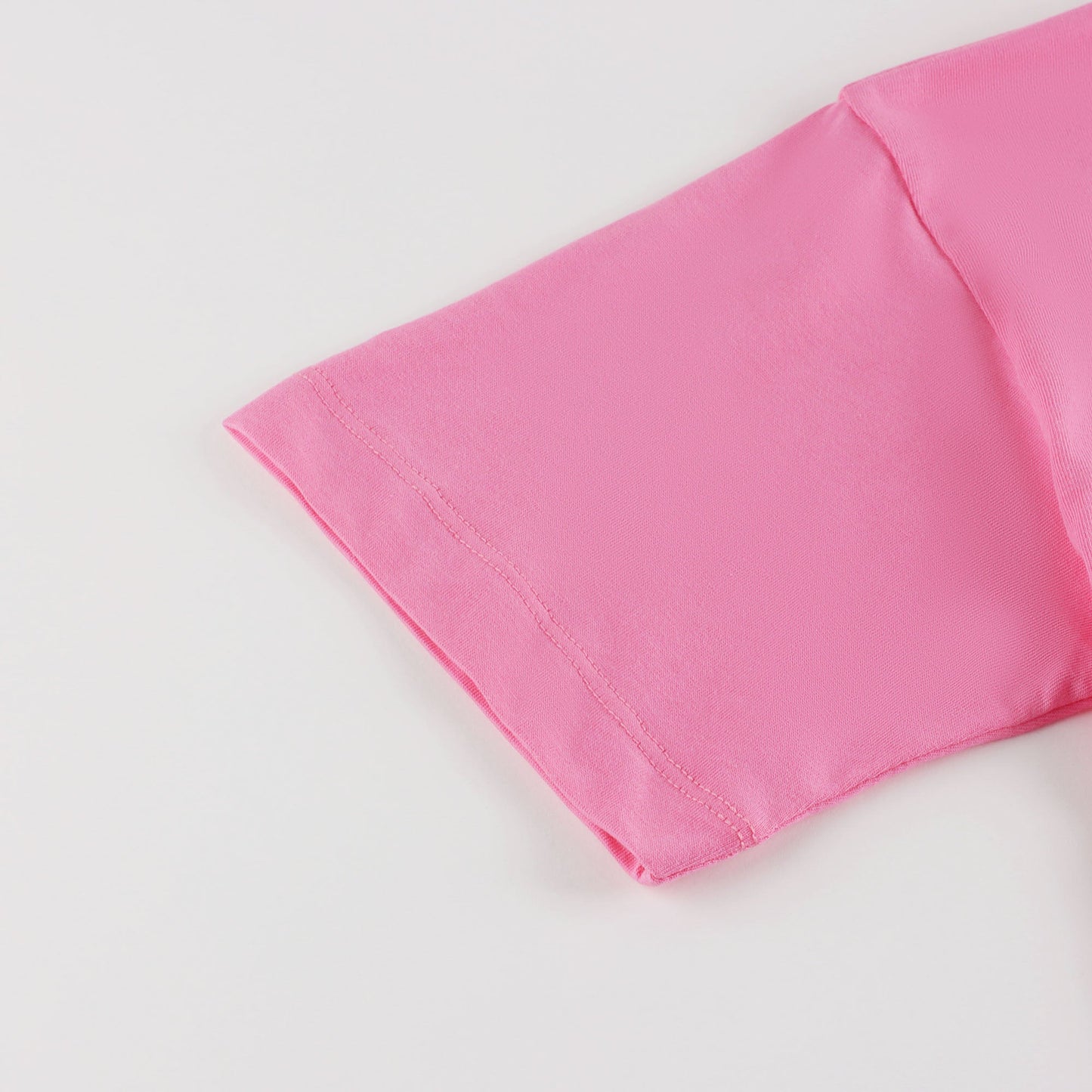 儿童粉色Logo棉T恤