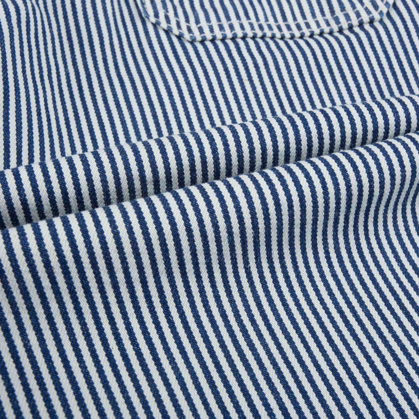 Girls Blue Striped Cotton Trousers