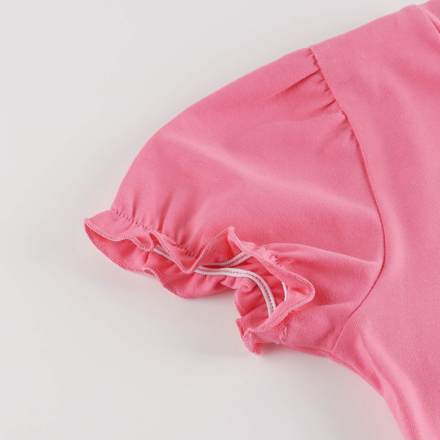 女童粉色Logo棉T恤