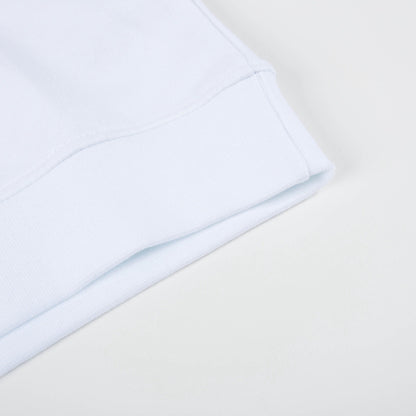 Girls White Logo Cotton Over Swea T-shirt
