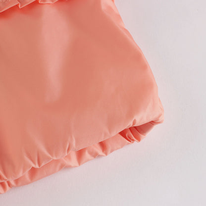 女婴粉色拉链夹克