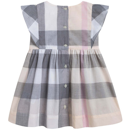 Baby Girl Apricot Check Dress