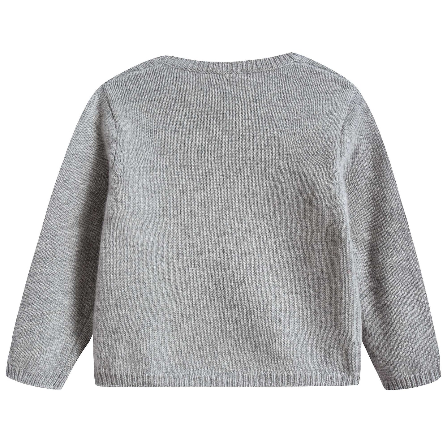Girls Grey Wool Sweater