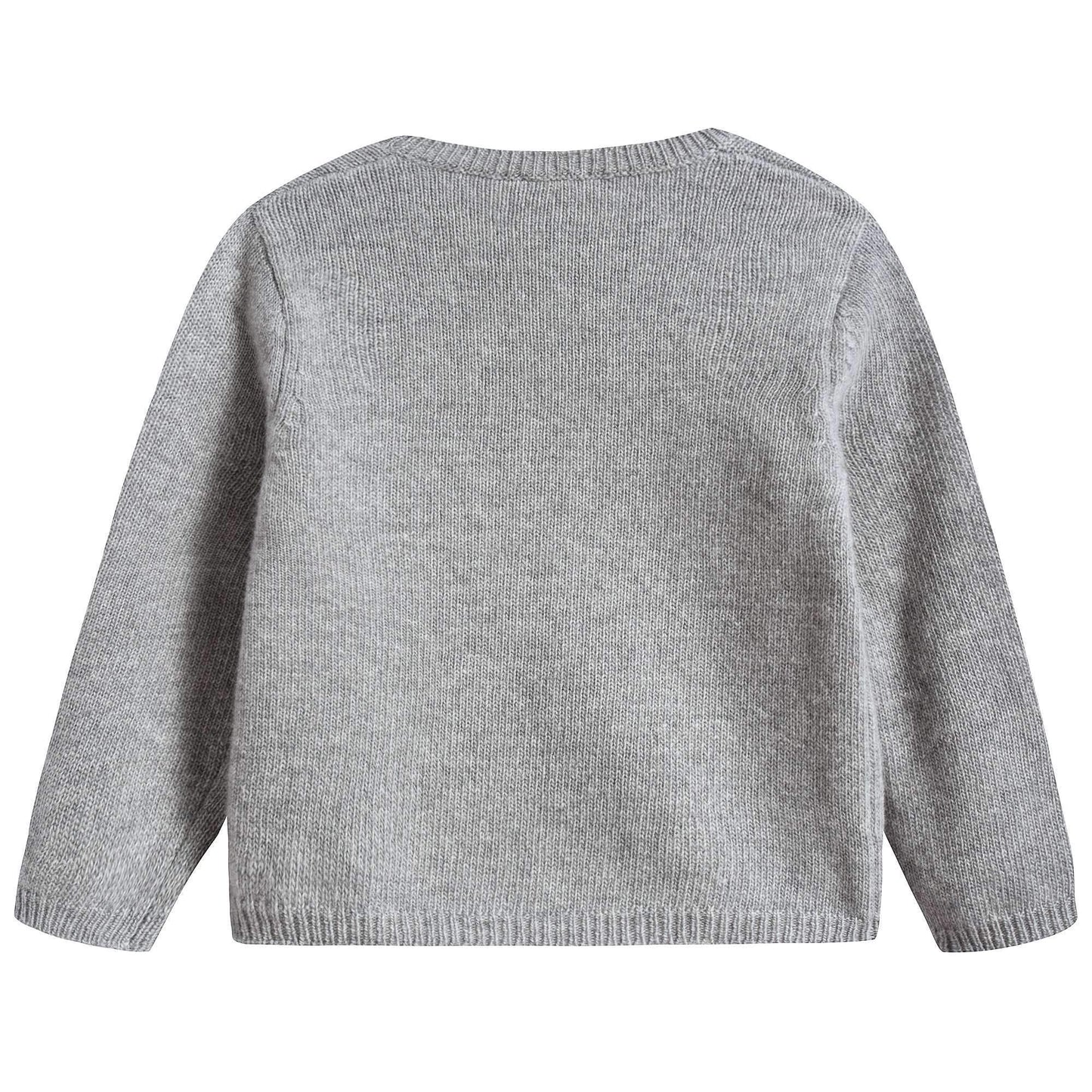 Girls Grey Wool Sweater