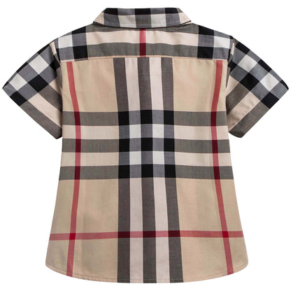 Baby Boys Classic Check Short Sleeve Shirt