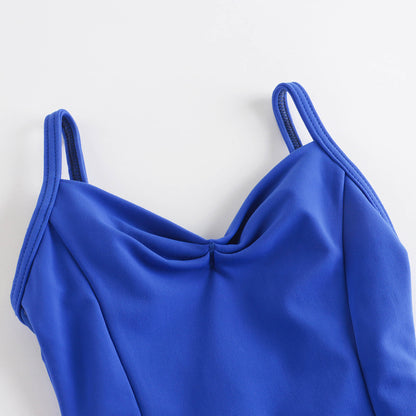 女童蓝色芭蕾舞连体衣(有衬里DAD2001/2MP/royal blue)