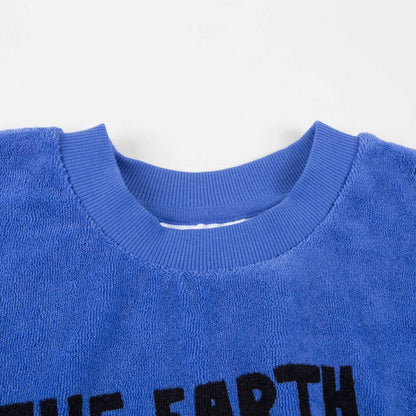 Girls Blue Organic Cotton Sweatshirt