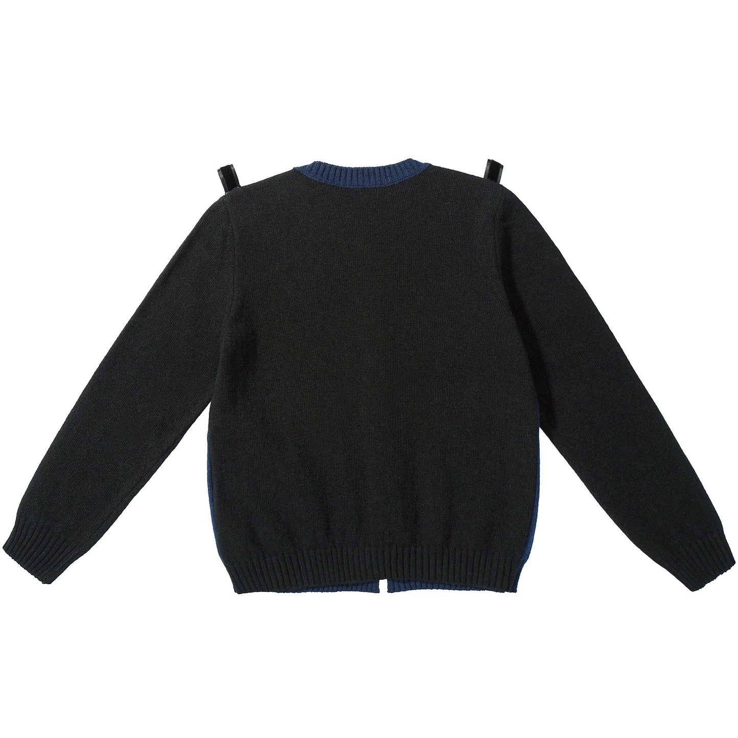 Girls  Blue  Bow  Tie  Cardigan