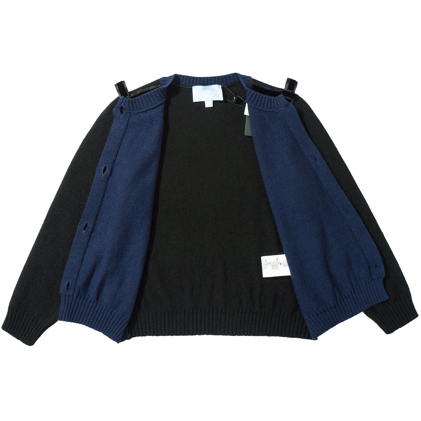Girls  Blue  Bow  Tie  Cardigan