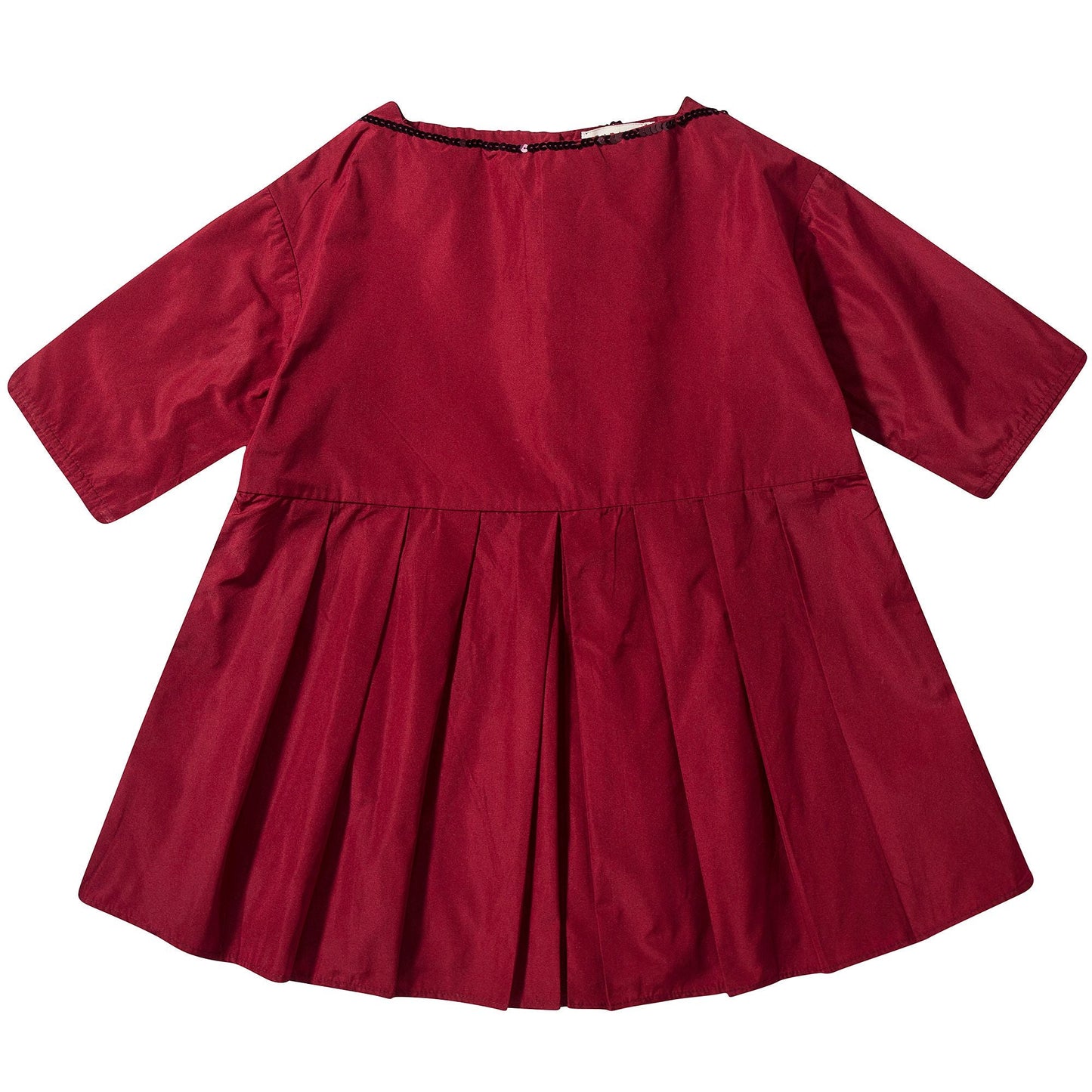 Girls  Pompeian  Red   Woven  Party  Dress