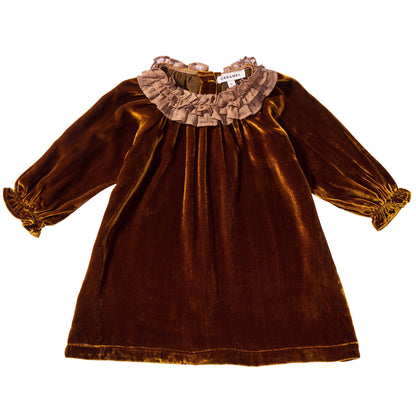 Baby  Girls Dark Berry  Woven  Dress