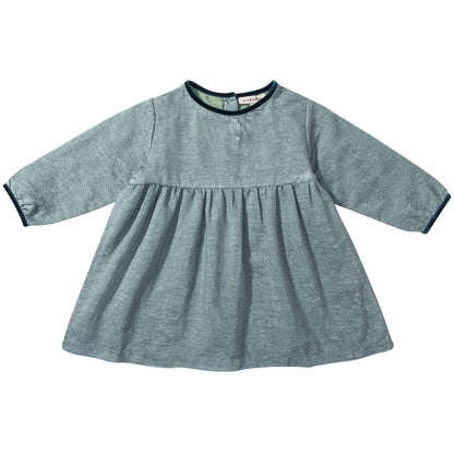 Baby  Girls  Seafoam Ripple  Woven  Dress