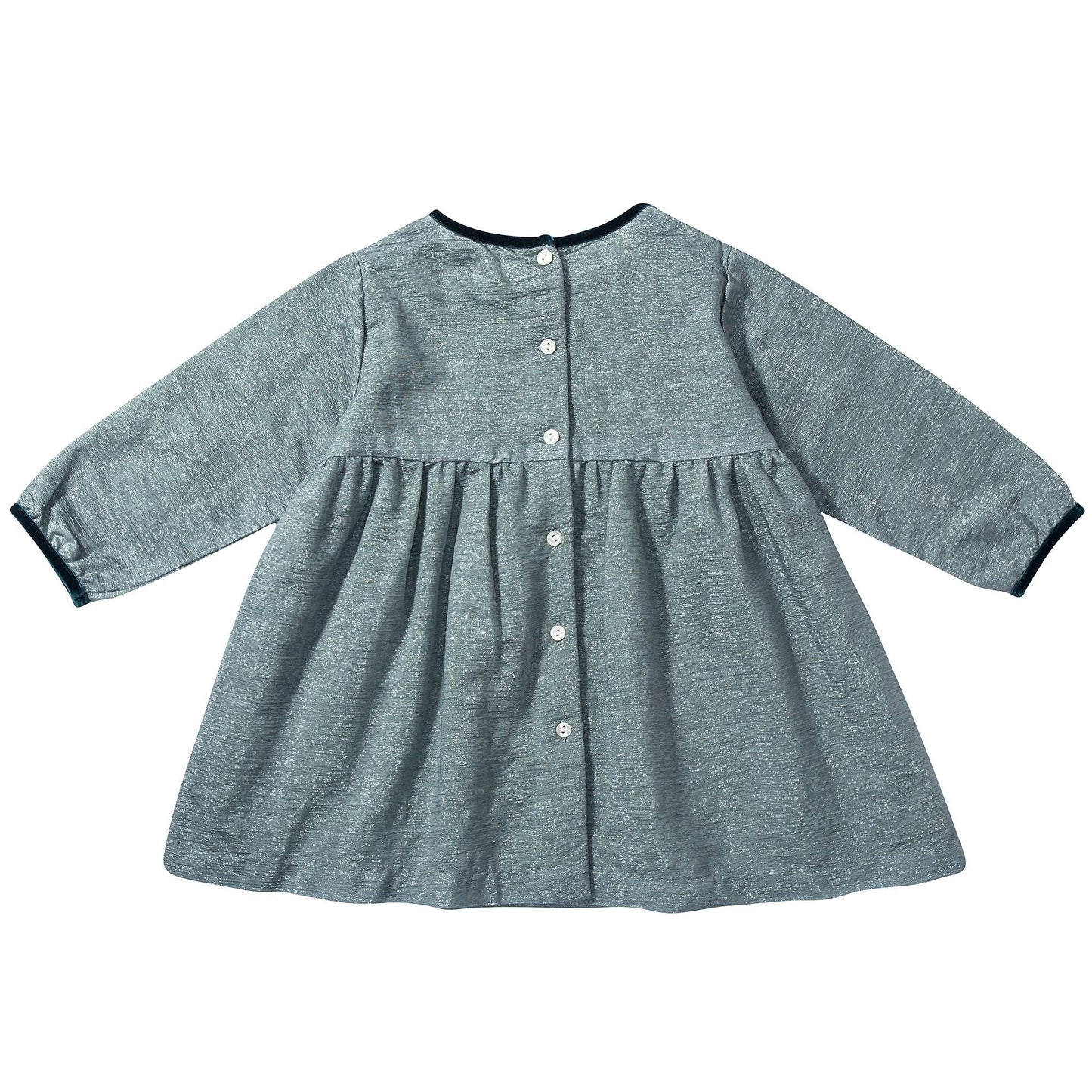 Baby  Girls  Seafoam Ripple  Woven  Dress