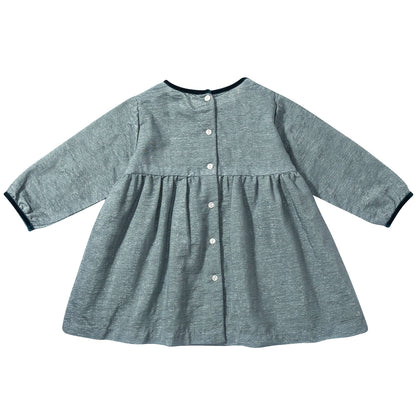 Baby  Girls  Seafoam Ripple  Woven  Dress