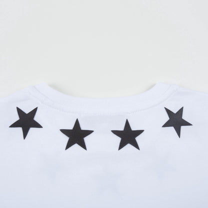 Boys White Cotton "Star" T-shirt