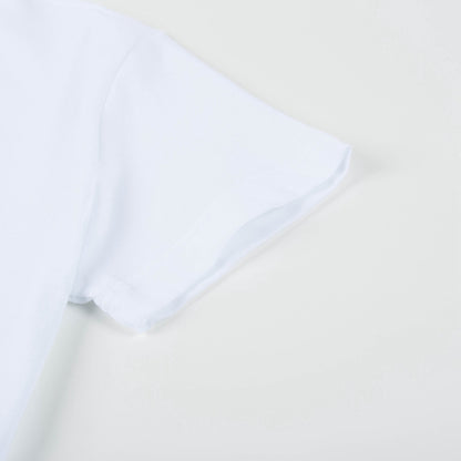 Boys White Cotton Jersey T-shirt