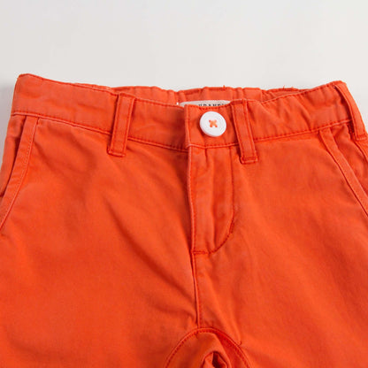Boys Orange Jersey Cotton Trouser