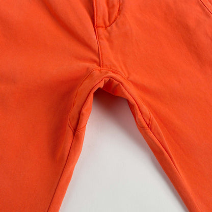Boys Orange Jersey Cotton Trouser