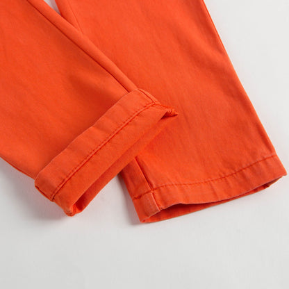 Boys Orange Jersey Cotton Trouser