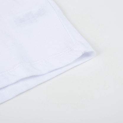 Girls & Boys White Icecream Printed T-shirt