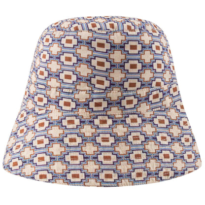 Baby Kaleido Blue Cotton Hat