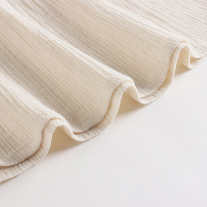 女童白色棉吊带上衣