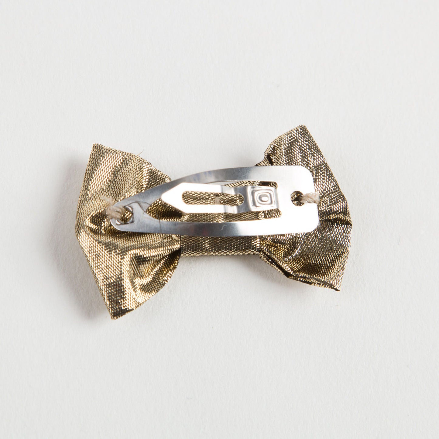 Girls Gold Bow Two Piece Hairclip