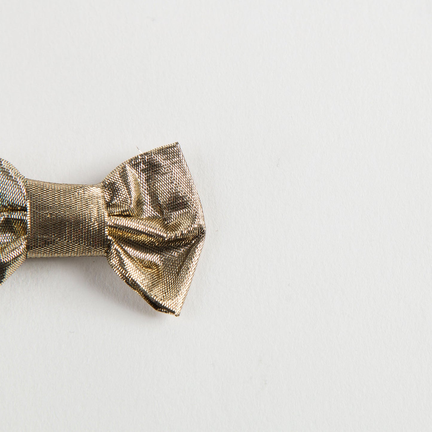 Girls Gold Bow Two Piece Hairclip