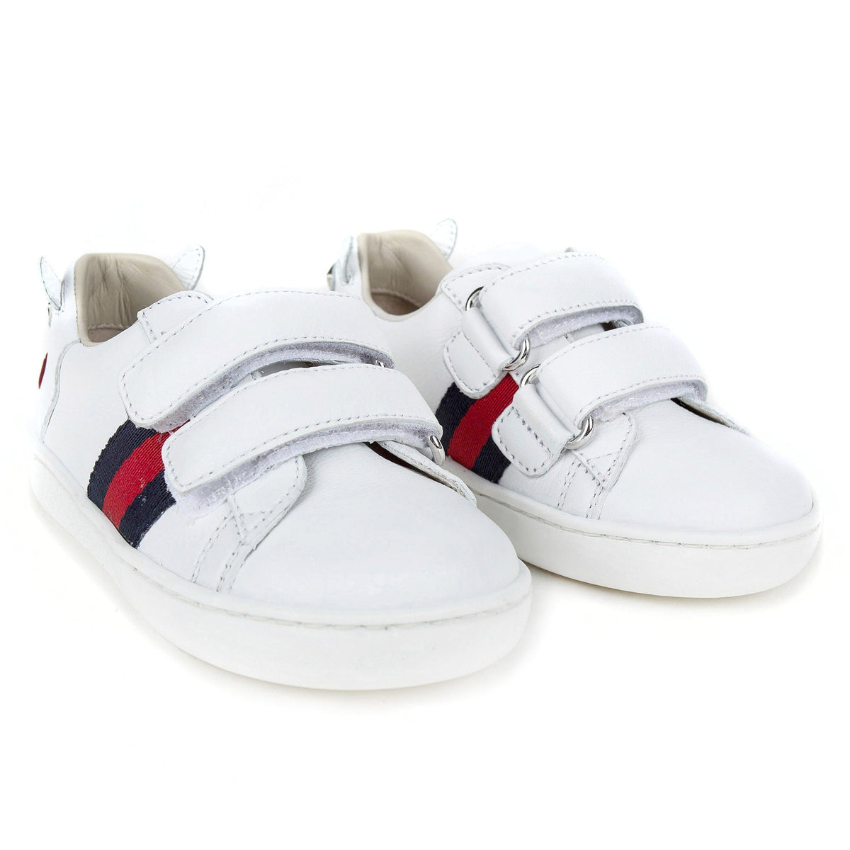Baby White Leather Trainers