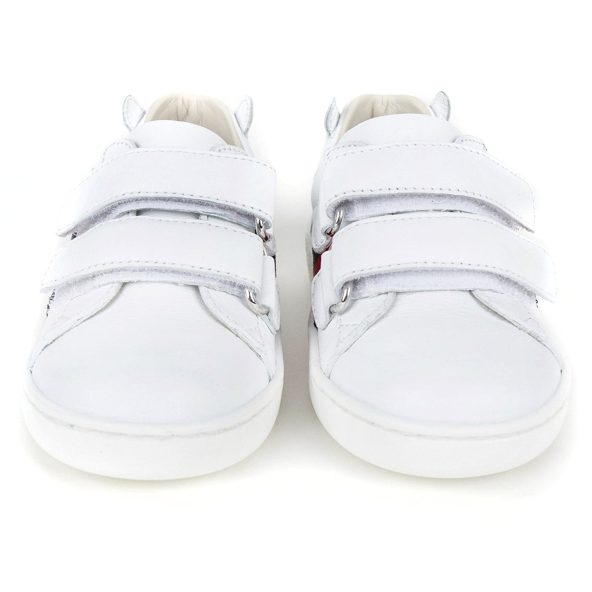 Baby White Leather Trainers