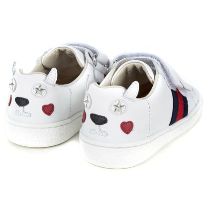 Baby White Leather Trainers