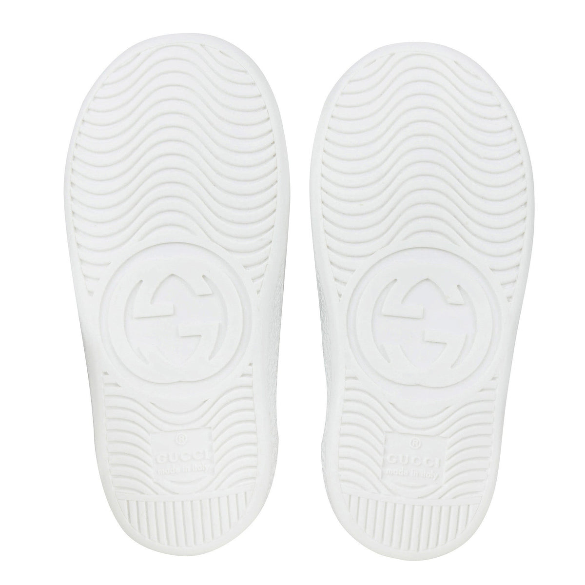 Baby White Leather Trainers