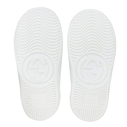 Baby White Leather Trainers