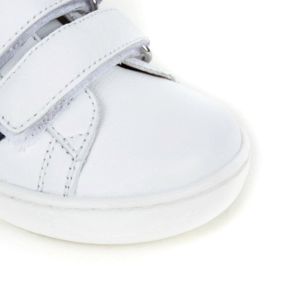 Baby White Leather Trainers