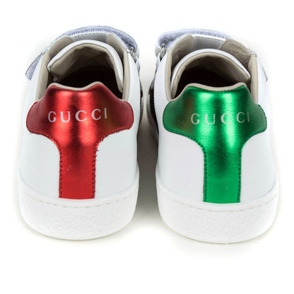Boys & Girls White Leather Trainers