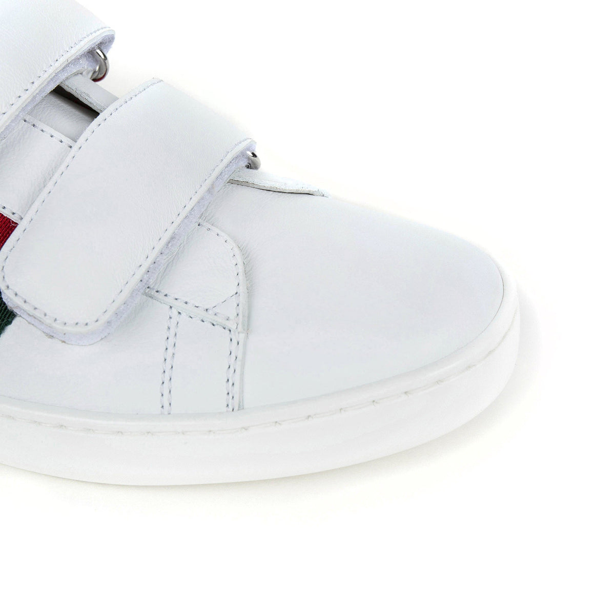 Boys & Girls White Leather Trainers