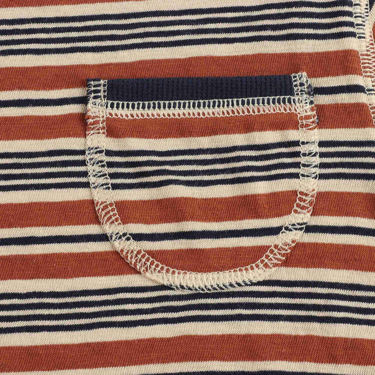 Boys Toffee Stripes Cotton T-shirt