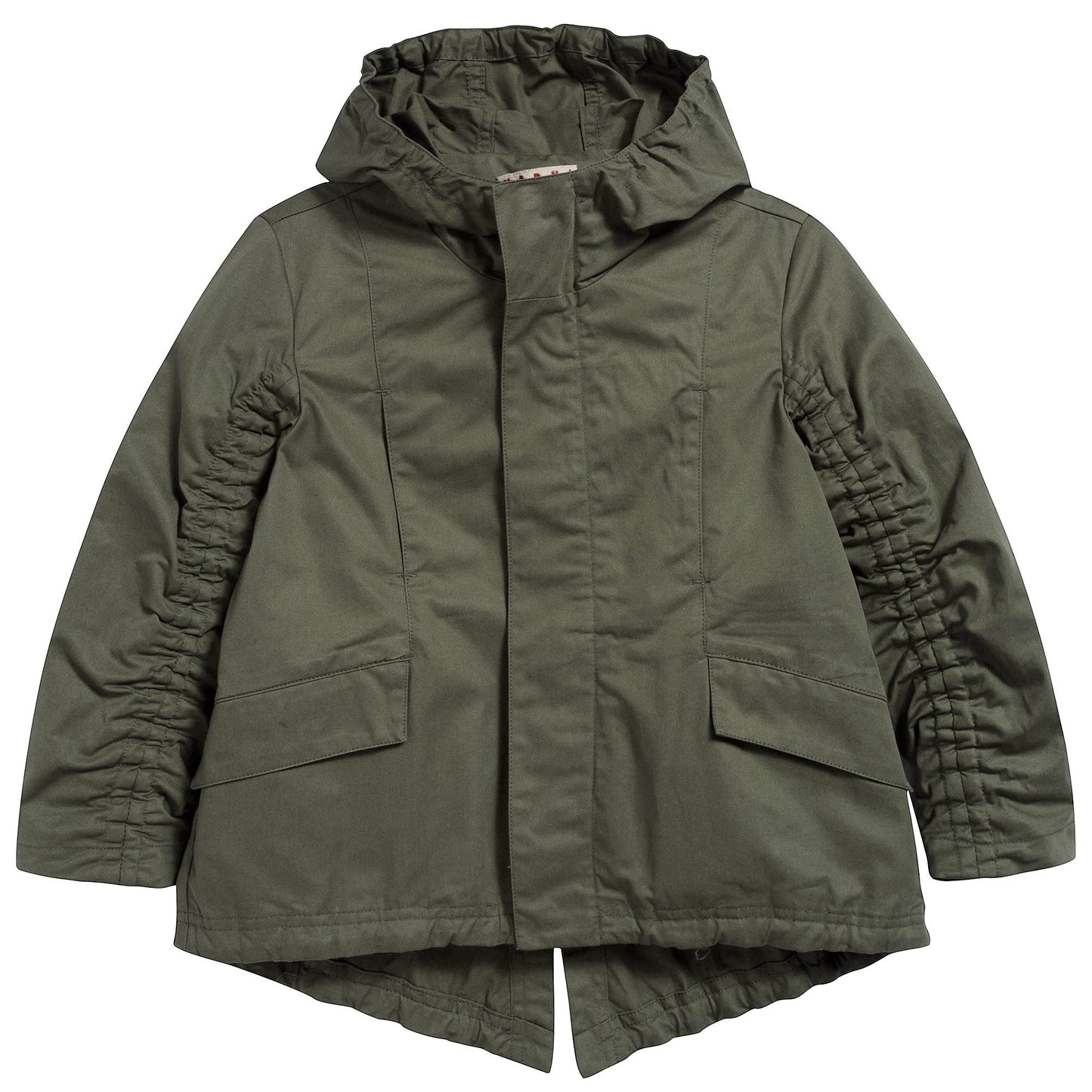 Boys Military Green Cotton Jacket