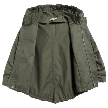 Boys Military Green Cotton Jacket