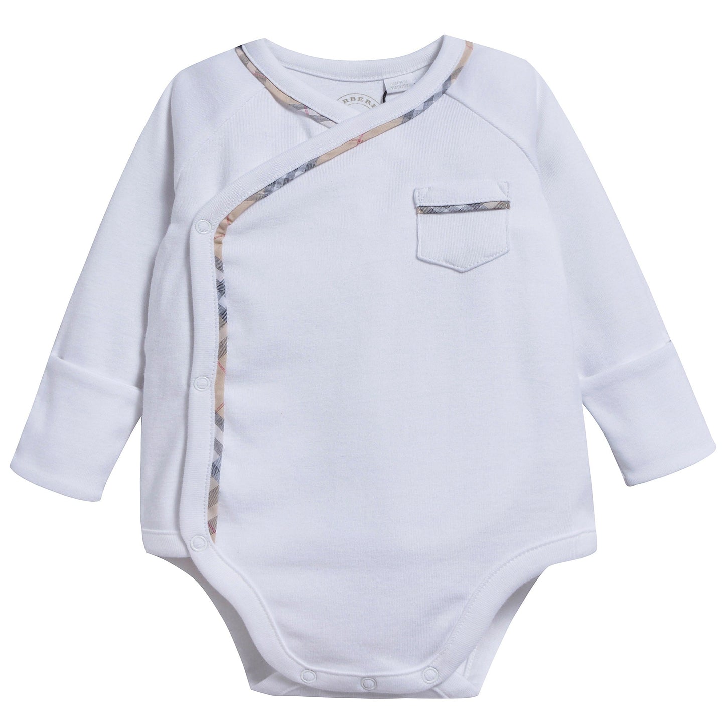 Baby White Cotton Babysuit Set
