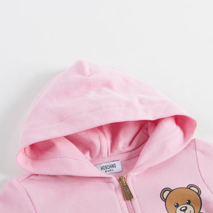 Baby Pink Cotton Toy Tracksuit