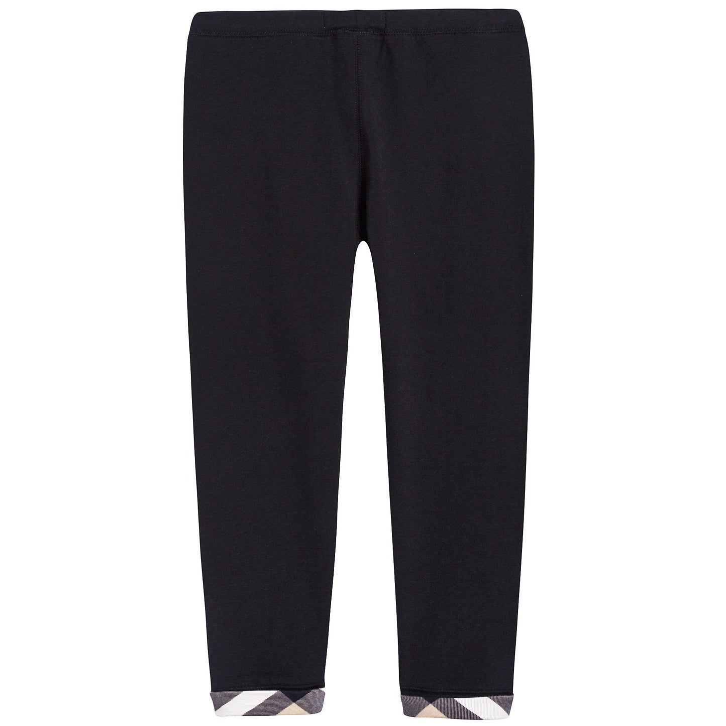 Girls Black Cotton Leggings